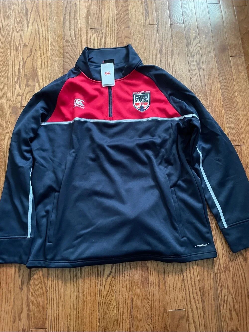Canterbury Old Glory DC Rugby Football Club 1/4 Zip Pullover Men’s Sz 4XL NWT